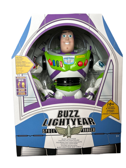 FIGURA DE ACCIÓN INTERACTIVA QUE HABLA DE BUZZ LIGHTYEAR DE 12” - TOY STORY