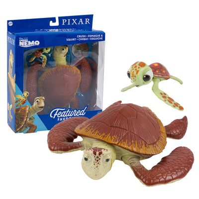 FIGURAS DE ACCIÓN DE DISNEY PIXAR CRUSH Y SQUIRT DE 2 PIEZAS 