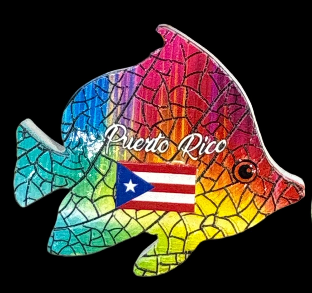 MAGNETO PEZ MOSAICO PUERTO RICO