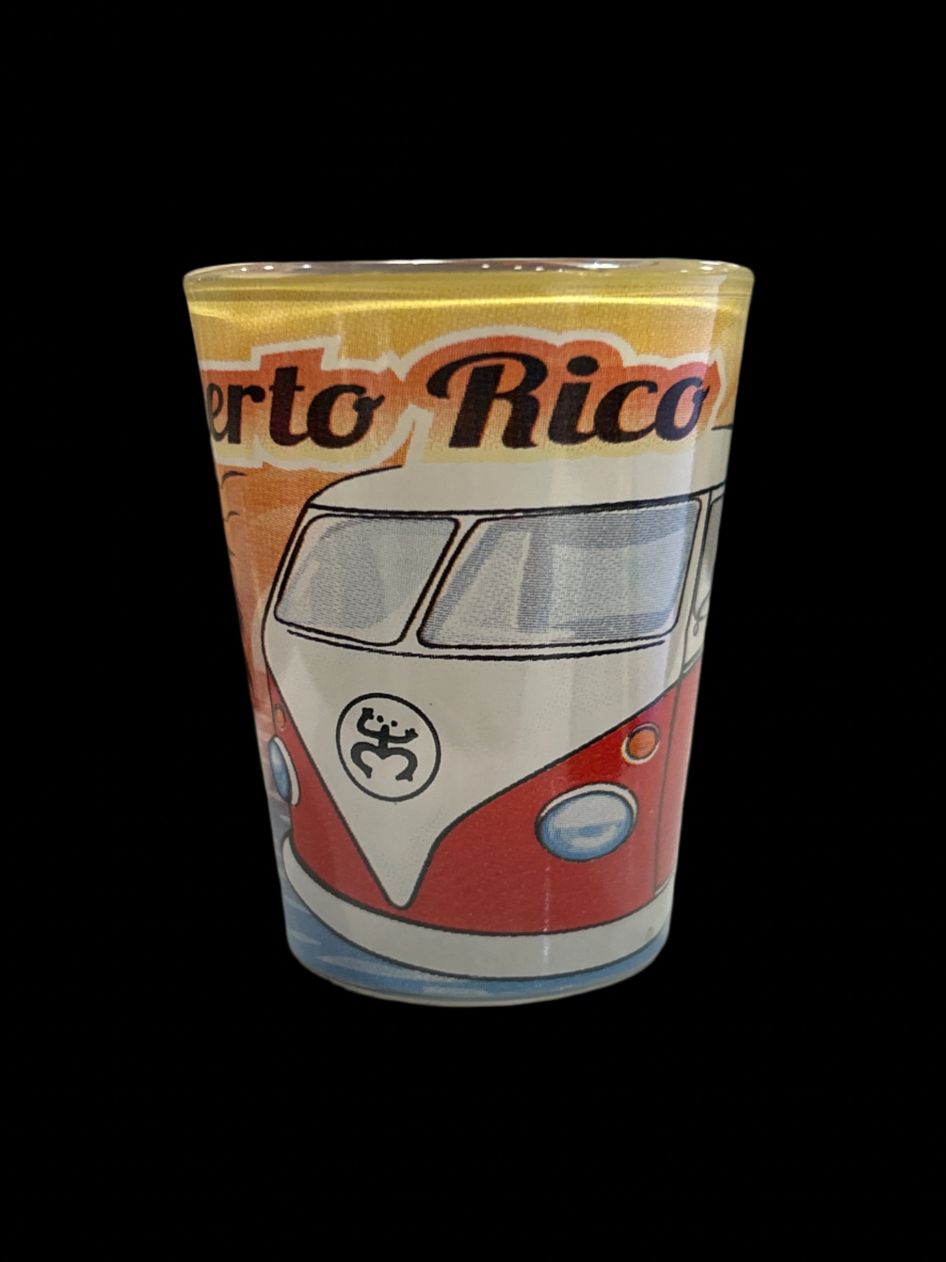 VASO DE CHUPITO VOLKSWAGEN BUS DE PUERTO RICO DE 3"