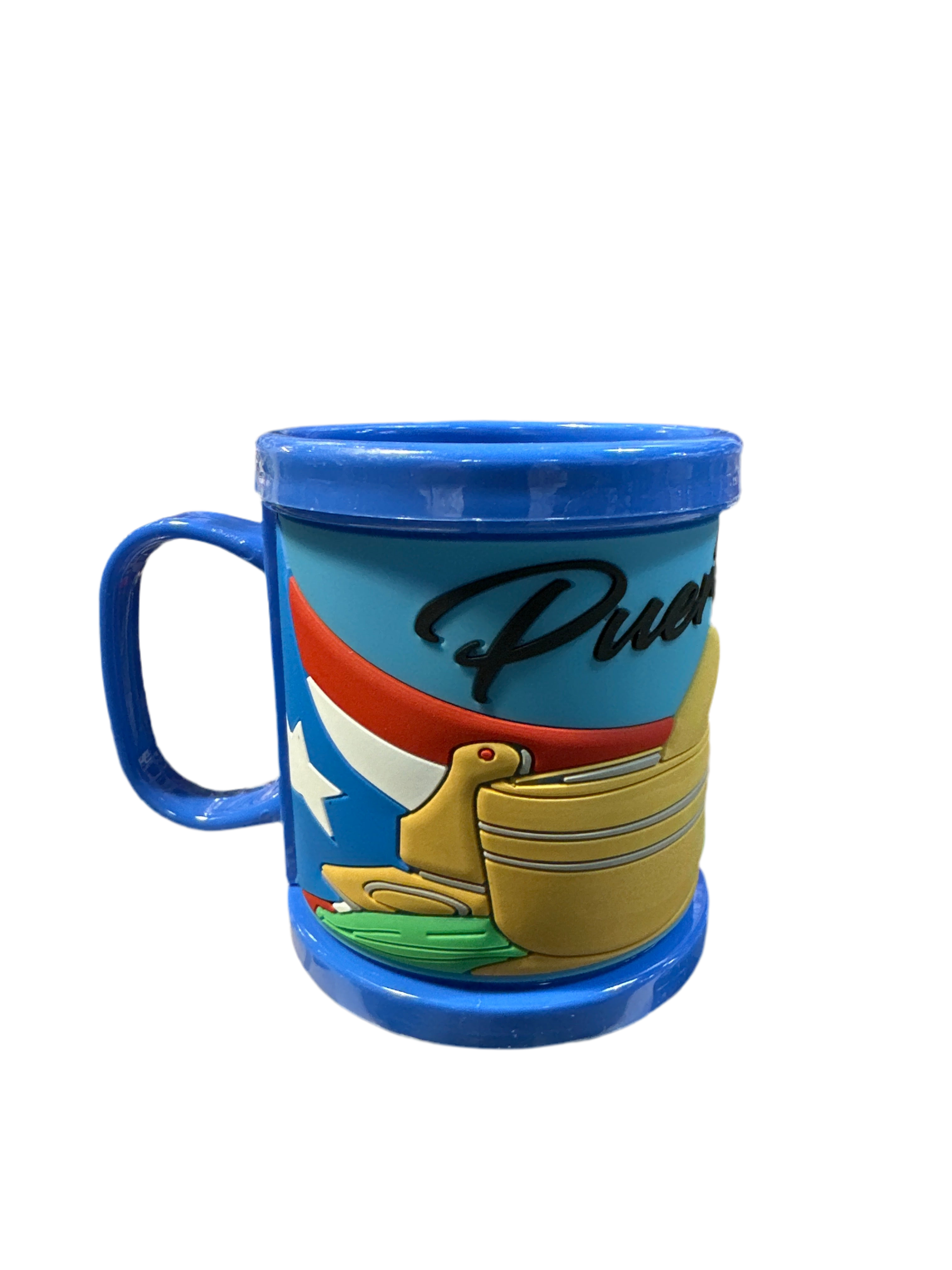 TAZA - PR DESIGN PLASTIC MUG W/RELIEF (RELIEVE)
