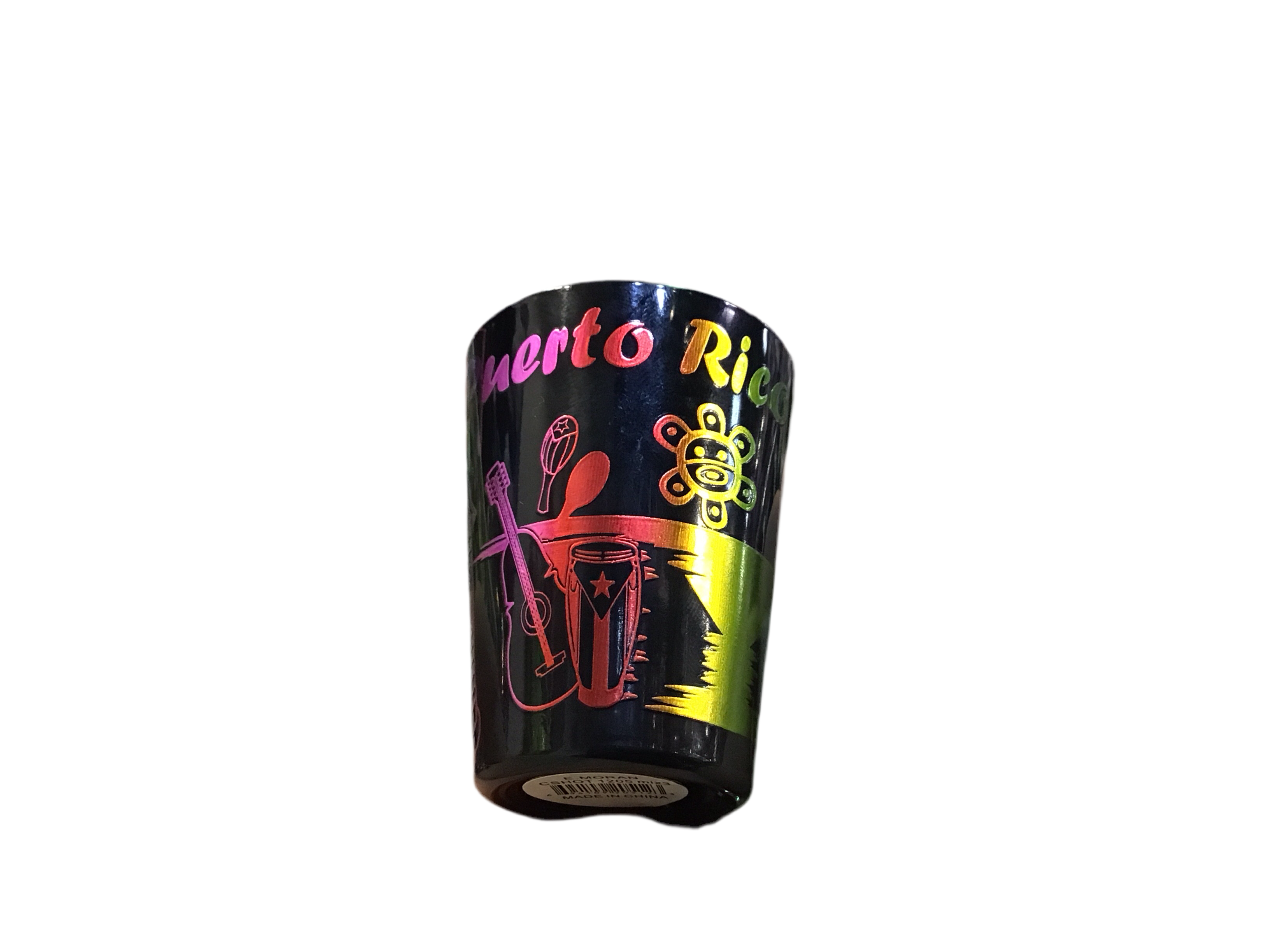 SHOT GLASS- NEGRO TORNASOL