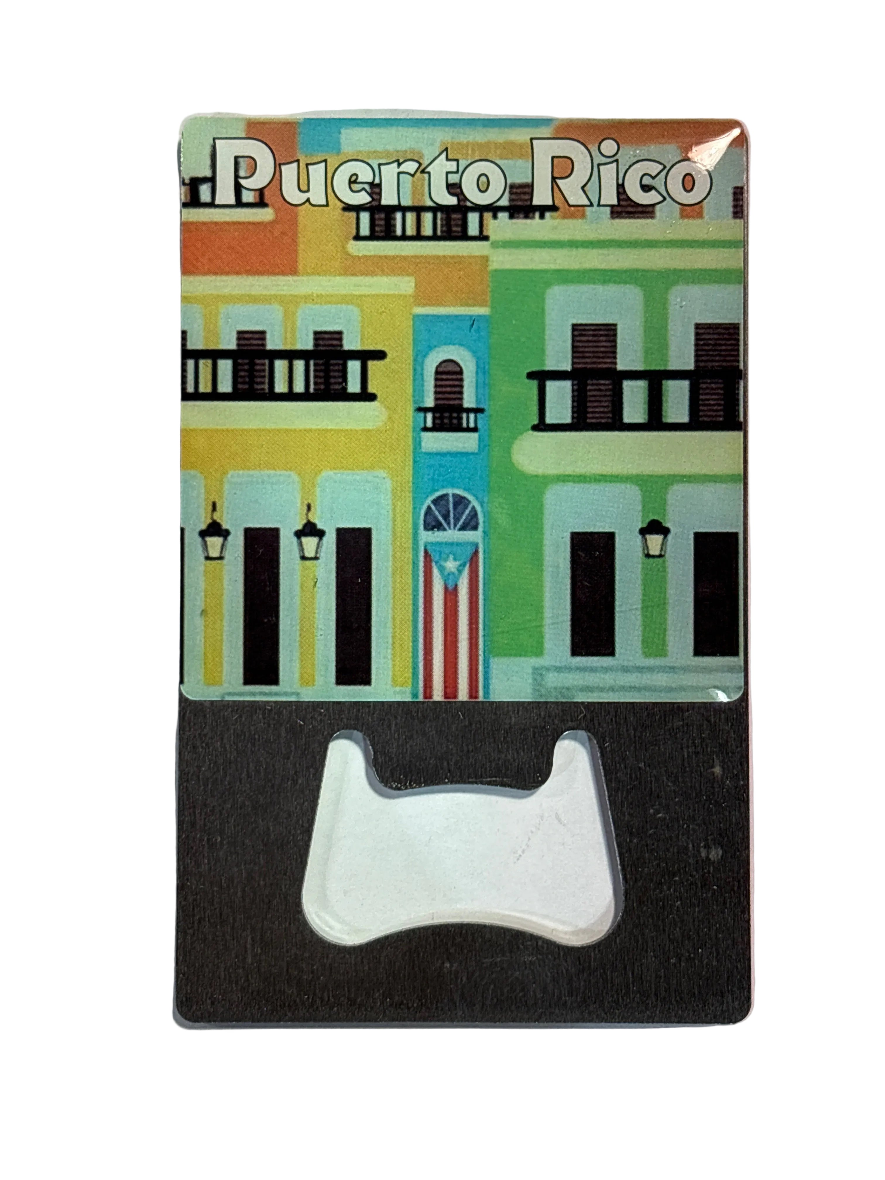 MAGNETO FLAT ABRE BOTELLA PUERTO RICO OLD SAN JUAN