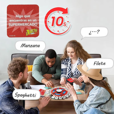 BASTA! JUEGO DE MESA ESPAÑOL - LATIN SPANISH BOARD GAME, WORD GAME, BOARD GAME