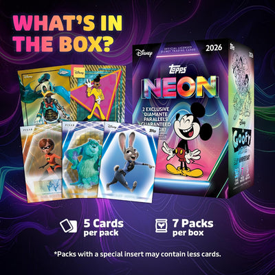 2026 Topps Disney Neon Blaster Box