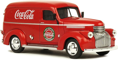 FURGONETA DE REPARTO DE PANEL A ESCALA 1/43 - COCA COLA