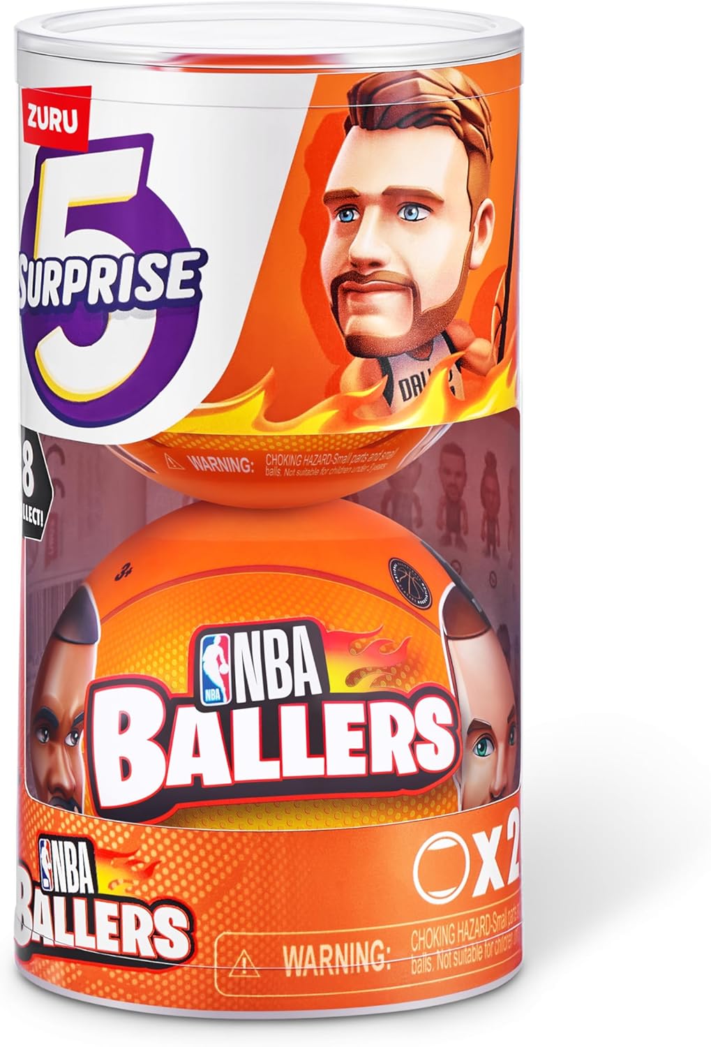 5 SURPRISE MINI BRAND NBA BALLERS SERIES 1  (2 PACK) - LUKA DONCIC, LAMELO BALL, JAYSON TATUM -