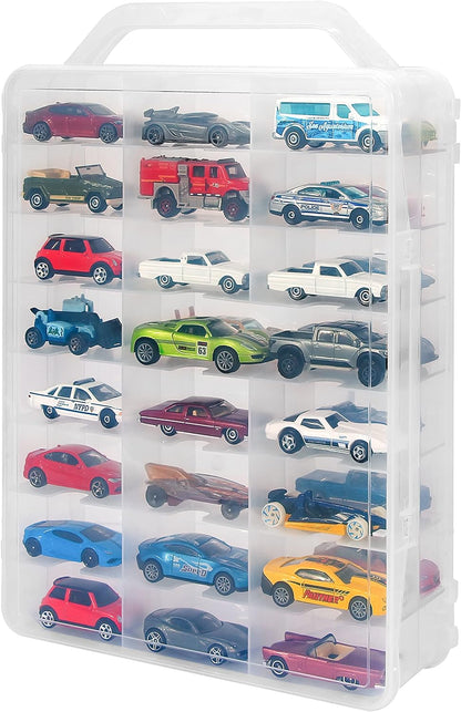 1/64 (MALETA) CAJA DE ALMACENAMIENTO PARA COCHES HOT WHEELS DE 48 PIEZAS