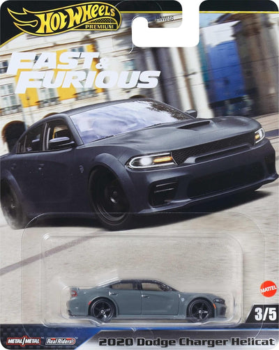 1/64 2020 DODGE CHARGER HELLCAT FAST & FURIOUS HOT WHEELS PREMIUM 3/5