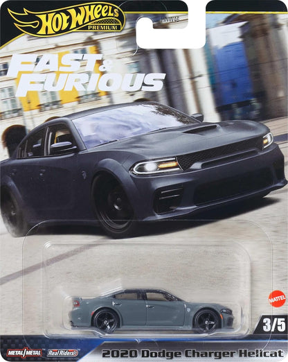 1/64 2020 DODGE CHARGER HELLCAT FAST & FURIOUS HOT WHEELS PREMIUM 3/5