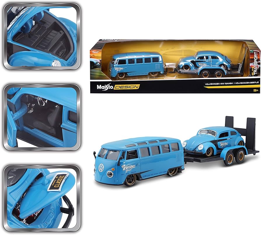 1/24 VOLKSWAGEN VAN “SAMBA” / VOLKSWAGEN BEETLE - ELITE TRANSPORT