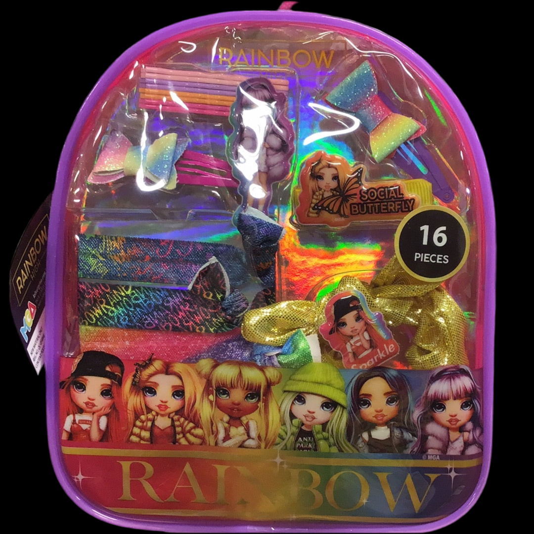 RAINBOW 16 PCS BOWS AND LASES