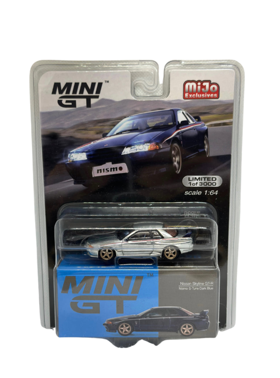 1:64 MINI GT NISSAN SKYLINE GT-R (R32) NISMO S-TUNE "CHASE" *RARE SPECIAL EDITION* (CHROME COLOR)