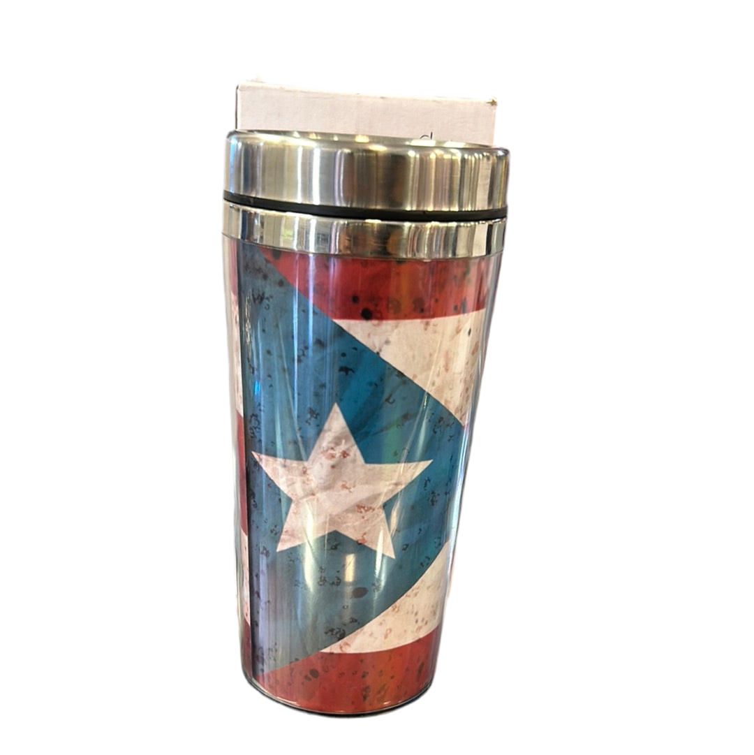 VASO TERMICO - BANDERA PUERTO RICO