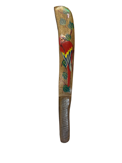 MACHETE DE MADERA CON DISEÑO DE PUERTO RICO