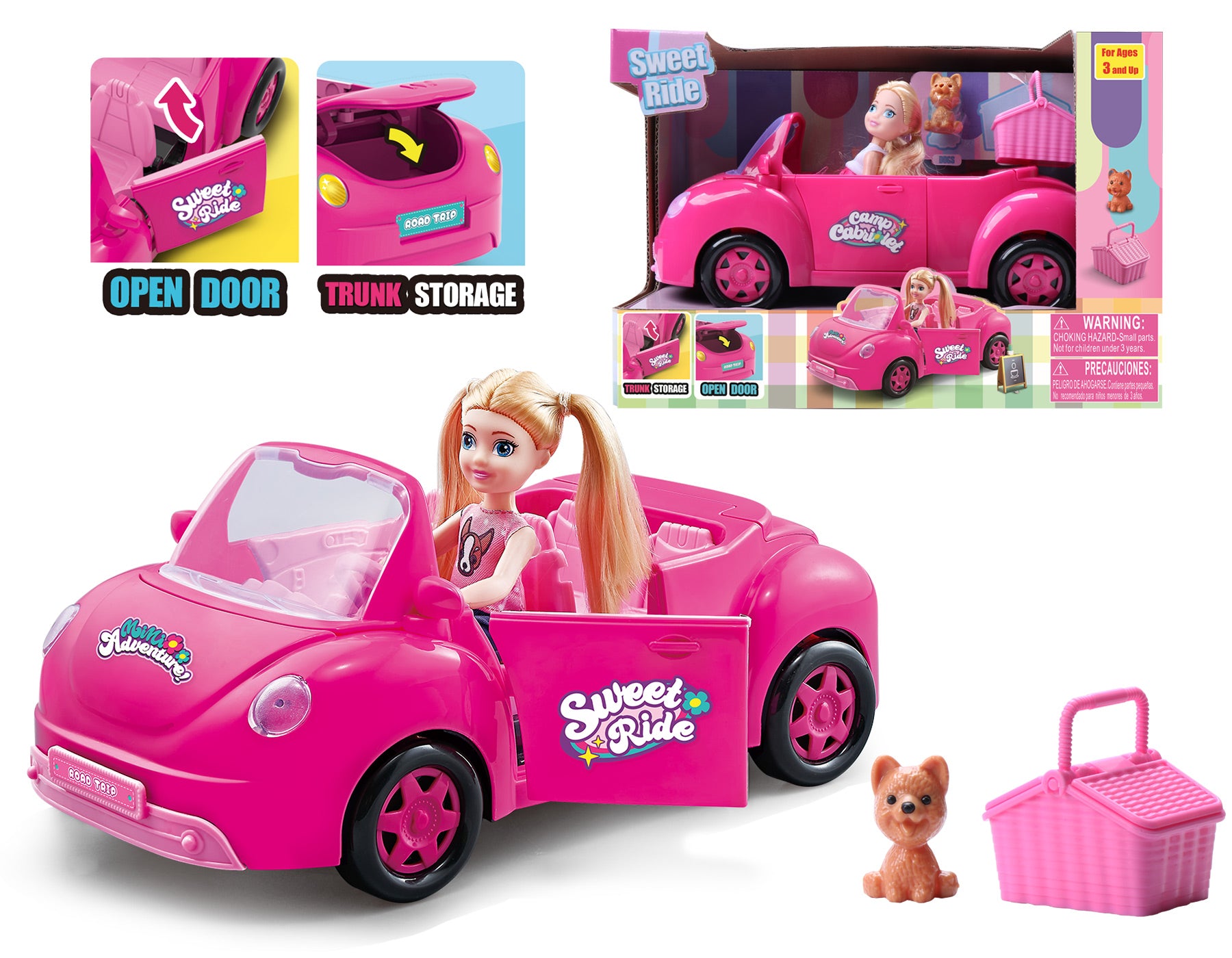 TRENDY DOLL & SPORT CAR PLAY SET ITEM # 8812-2