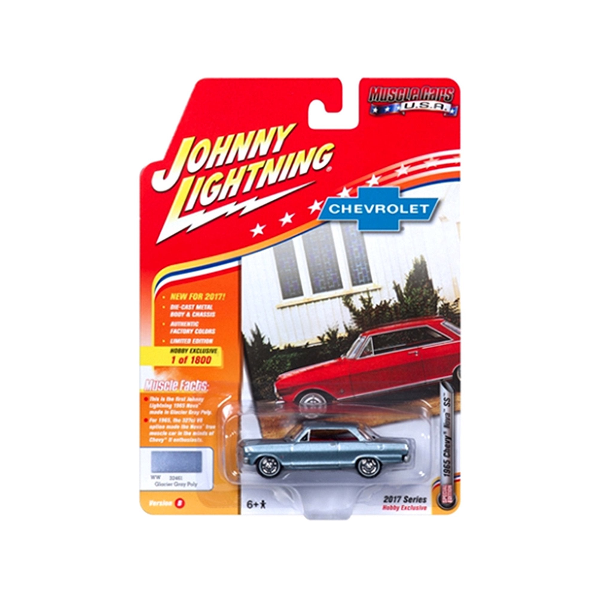 1/64 1965 CHEVY NOVA SS JOHNNY LIGHTNING - MUSCLE CARS USA