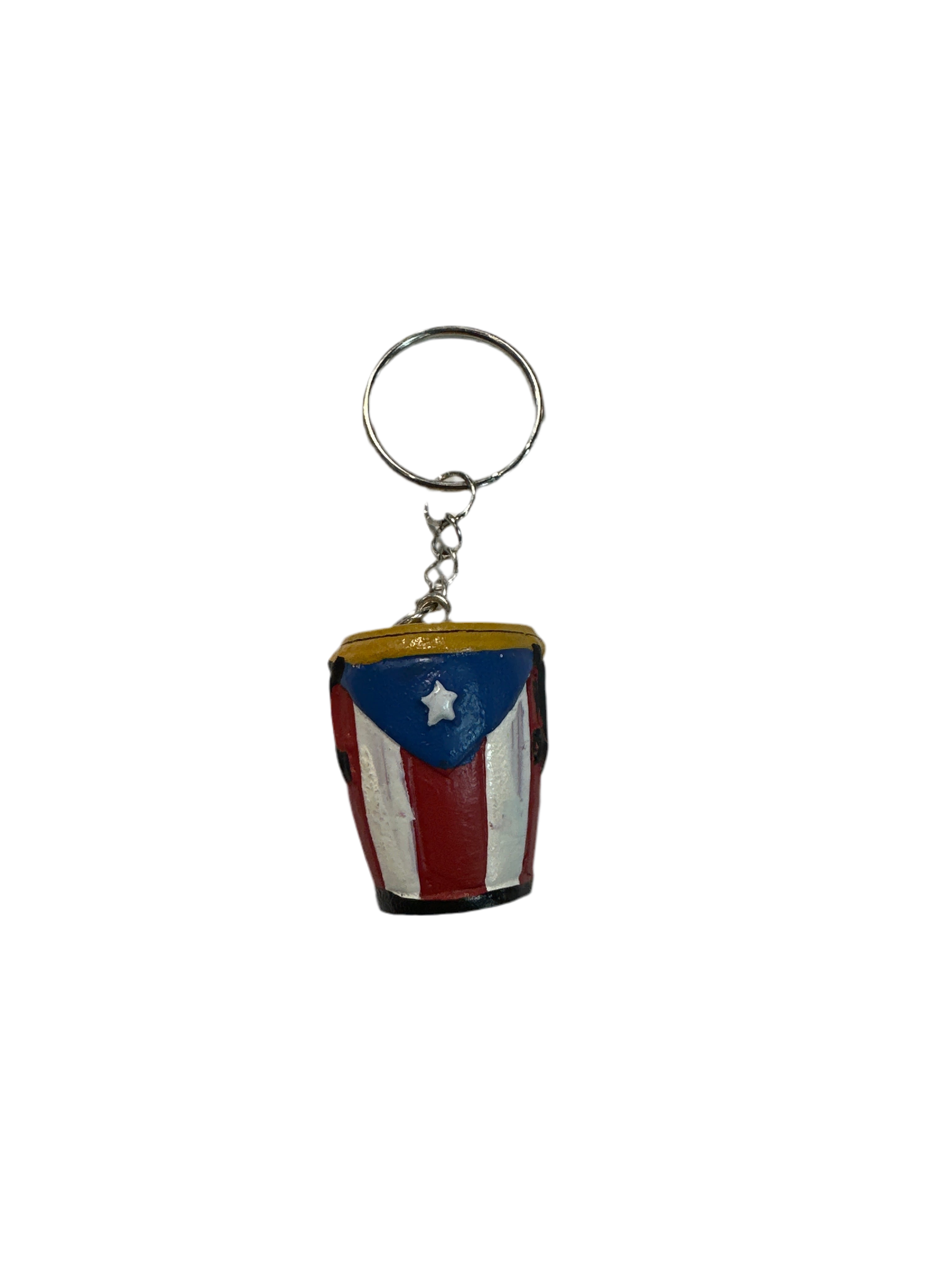 LLAVERO CONGA CON BANDERA DE PUERTO RICO