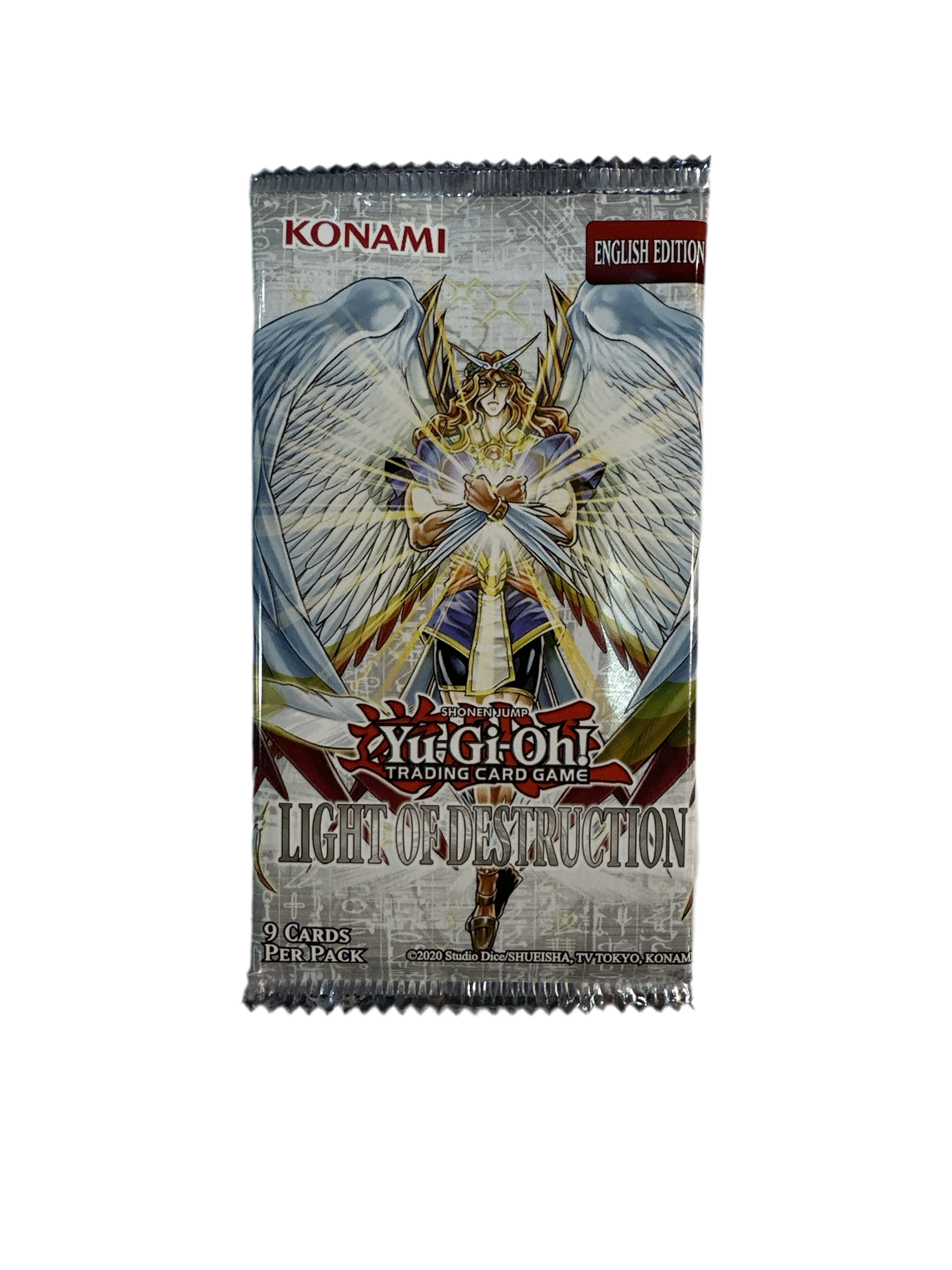 YUGIOH LIGHT OF DESTRUCTION BOOSTER PACK.