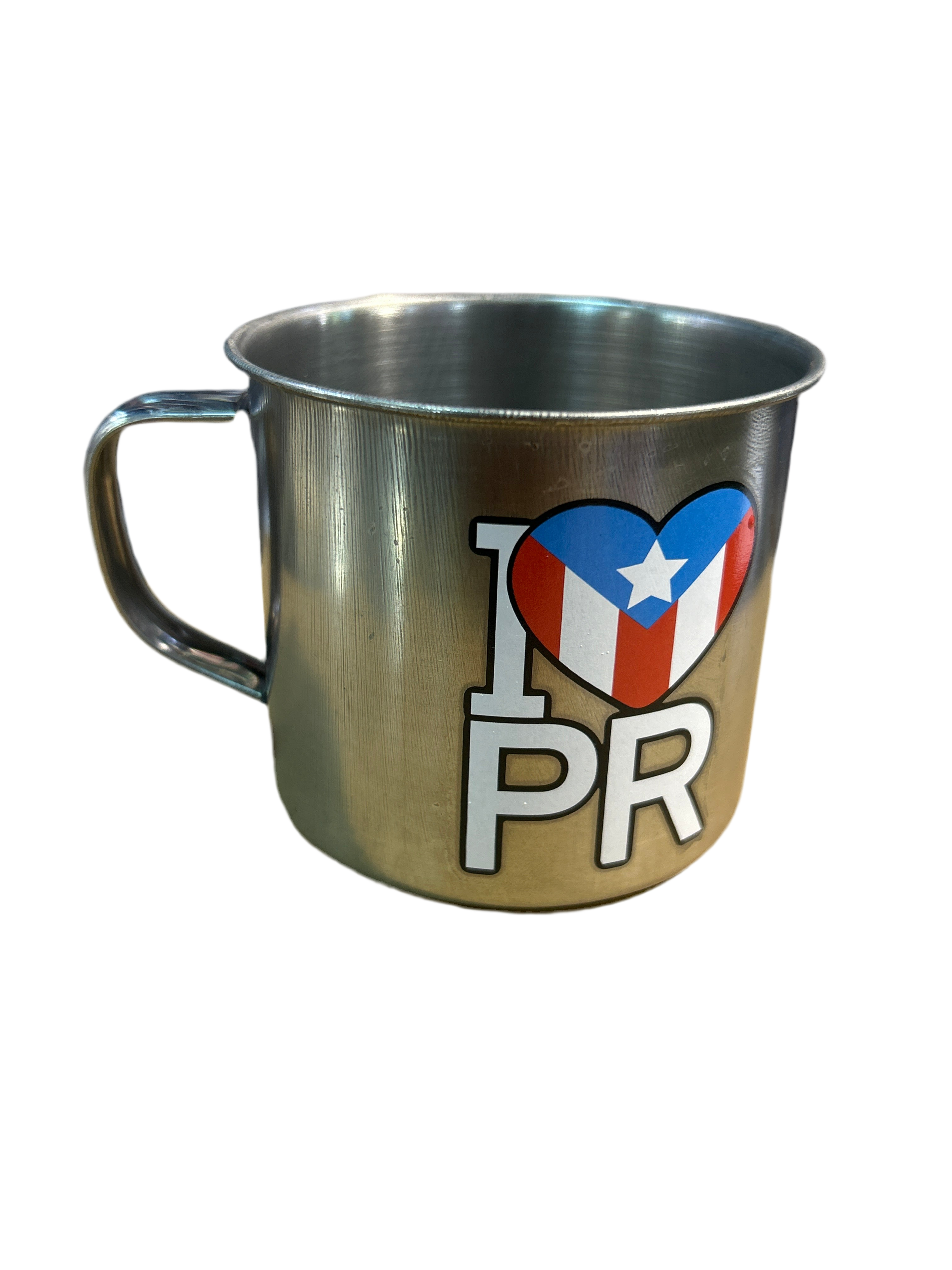 TAZA - METAL W/ I LOVE PUERTO RICO  (LARGE)
