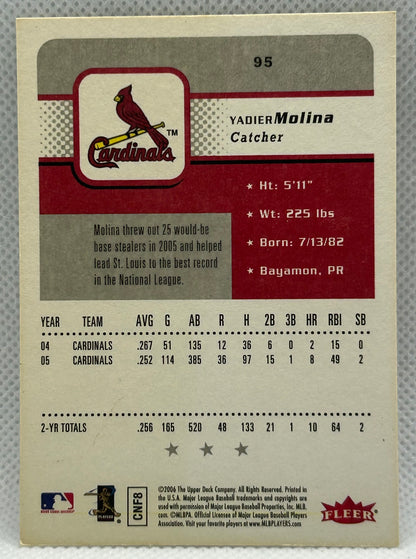 2006 FLEER YADIER MOLINA #95