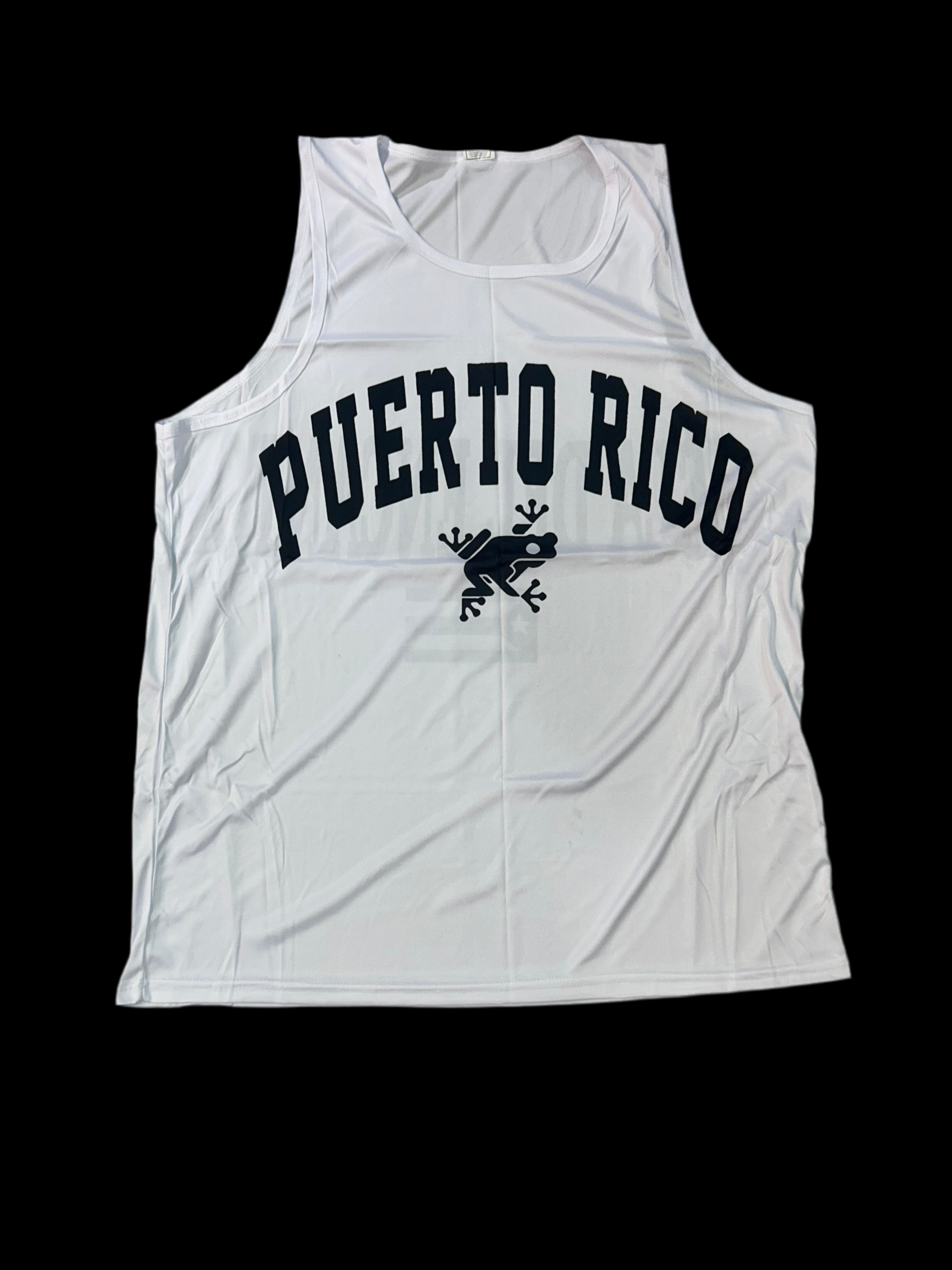 PUERTO RICO WHITE TANK TOP / CAMISA DE PUERTO RICO BLANCA