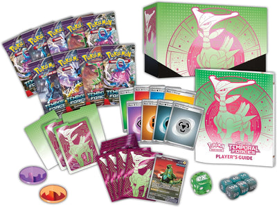 CAJA DE ENTRENADORES DE ÉLITE DE POKEMON TEMPURAFORCES ESCARLATA Y VIOLETA