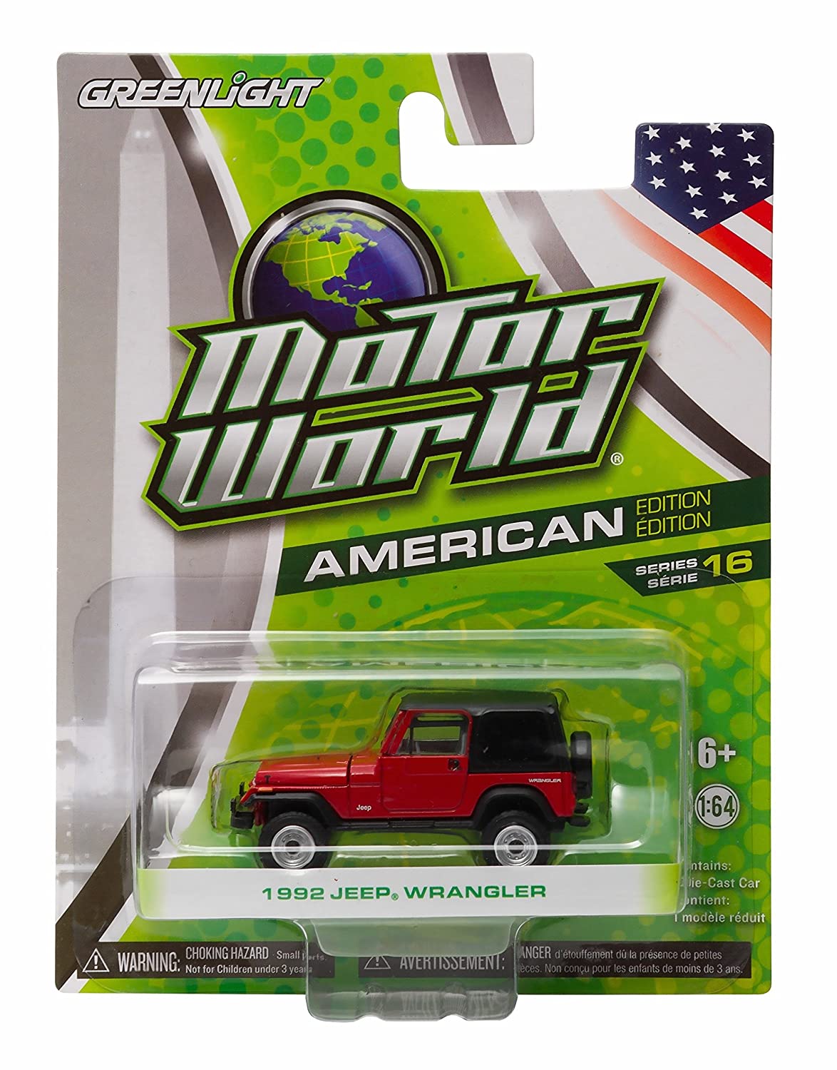 1:64 Motor World 1992 Jeep Wrangler