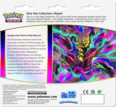 BLISTER DE 3 PAQUETES ORIGEN PERDIDO (VERSIÓN ESPAÑOLA) - POKEMON