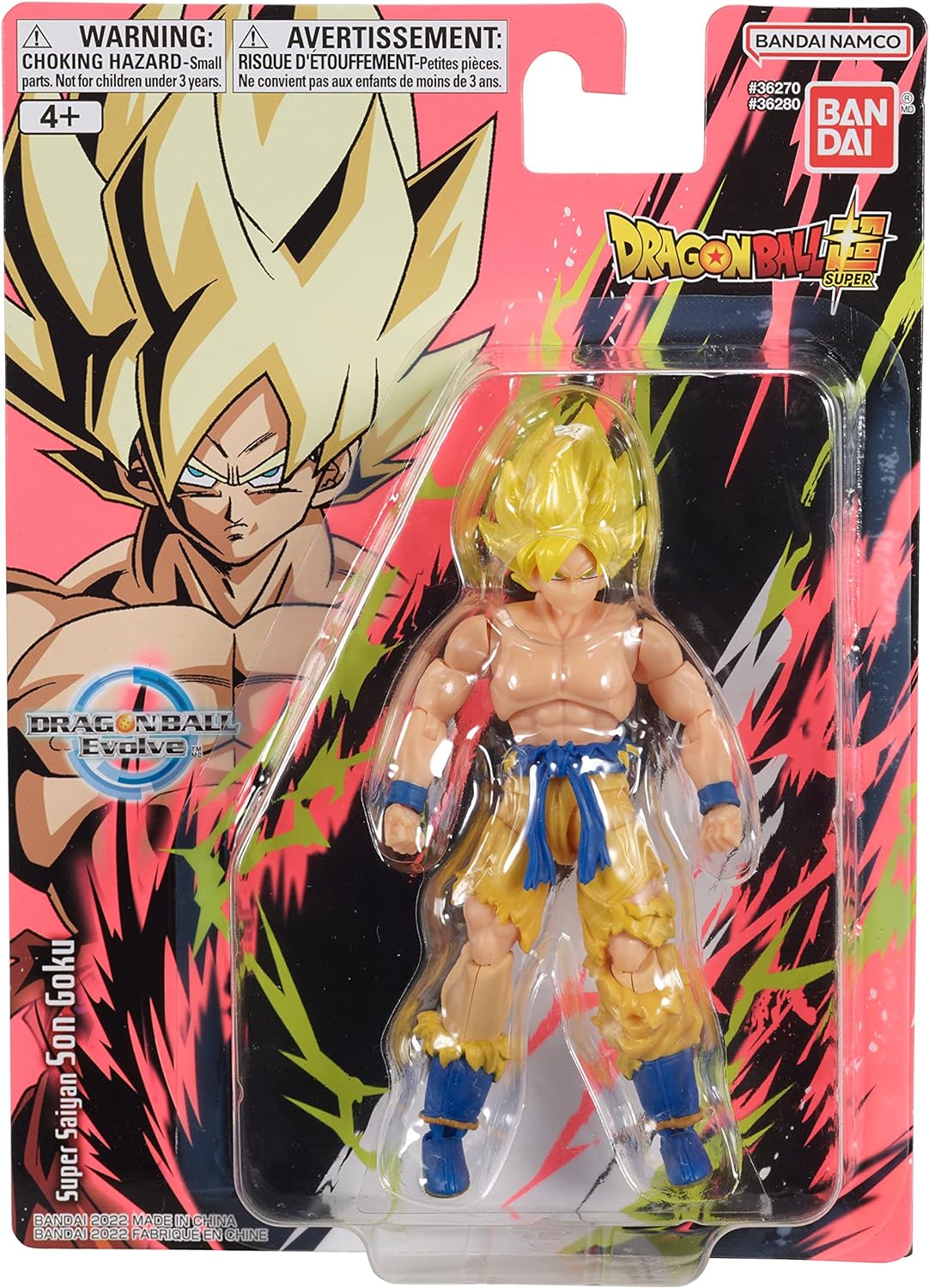 DRAGON BALL SUPER - EVOLVE 5" SUPER SAIYAN GOKU ACTION FIGURE 36280