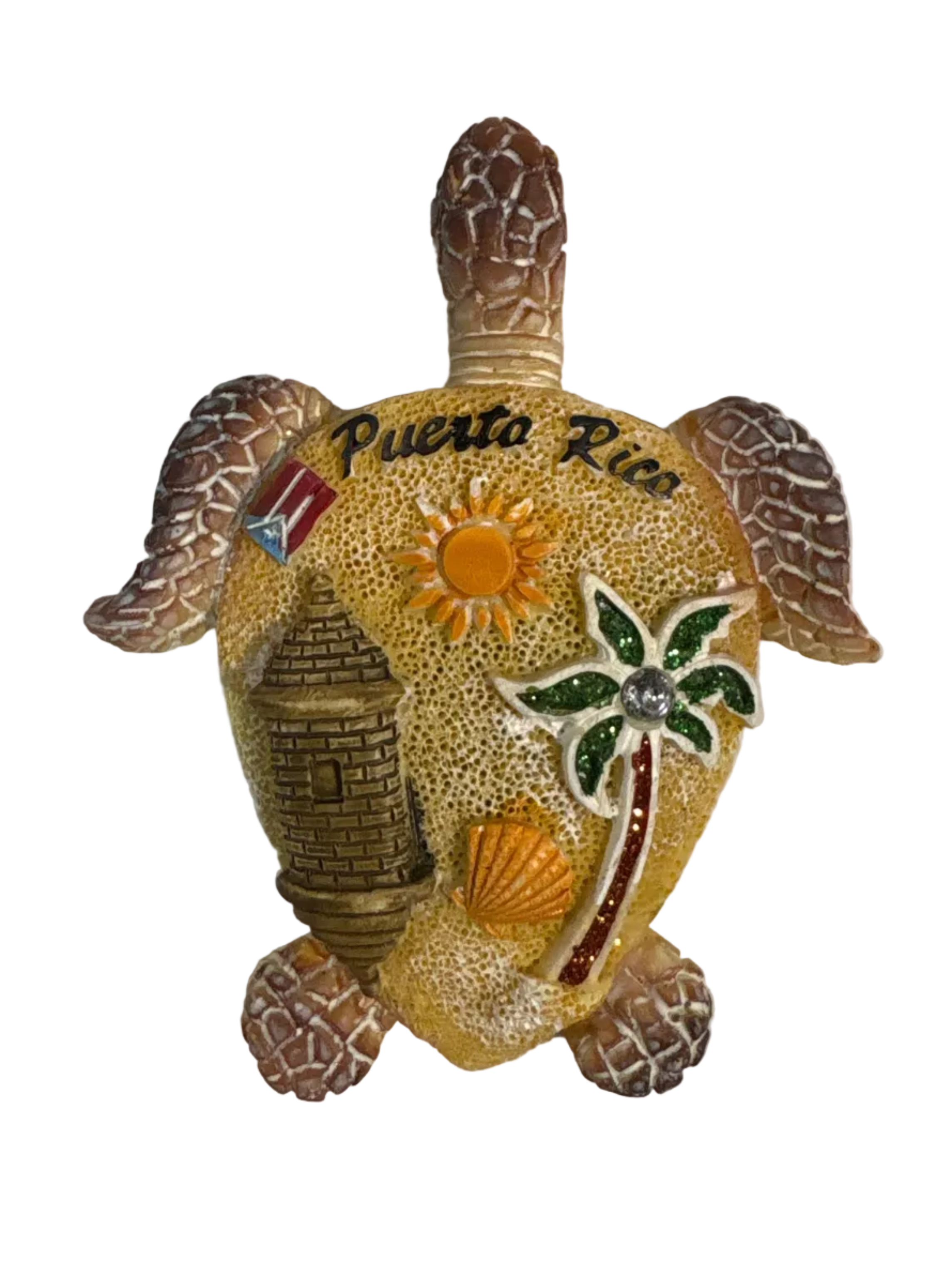 Magnete Frigorifero 3D Tartaruga Marina Bahamas - Souvenir Artigianale