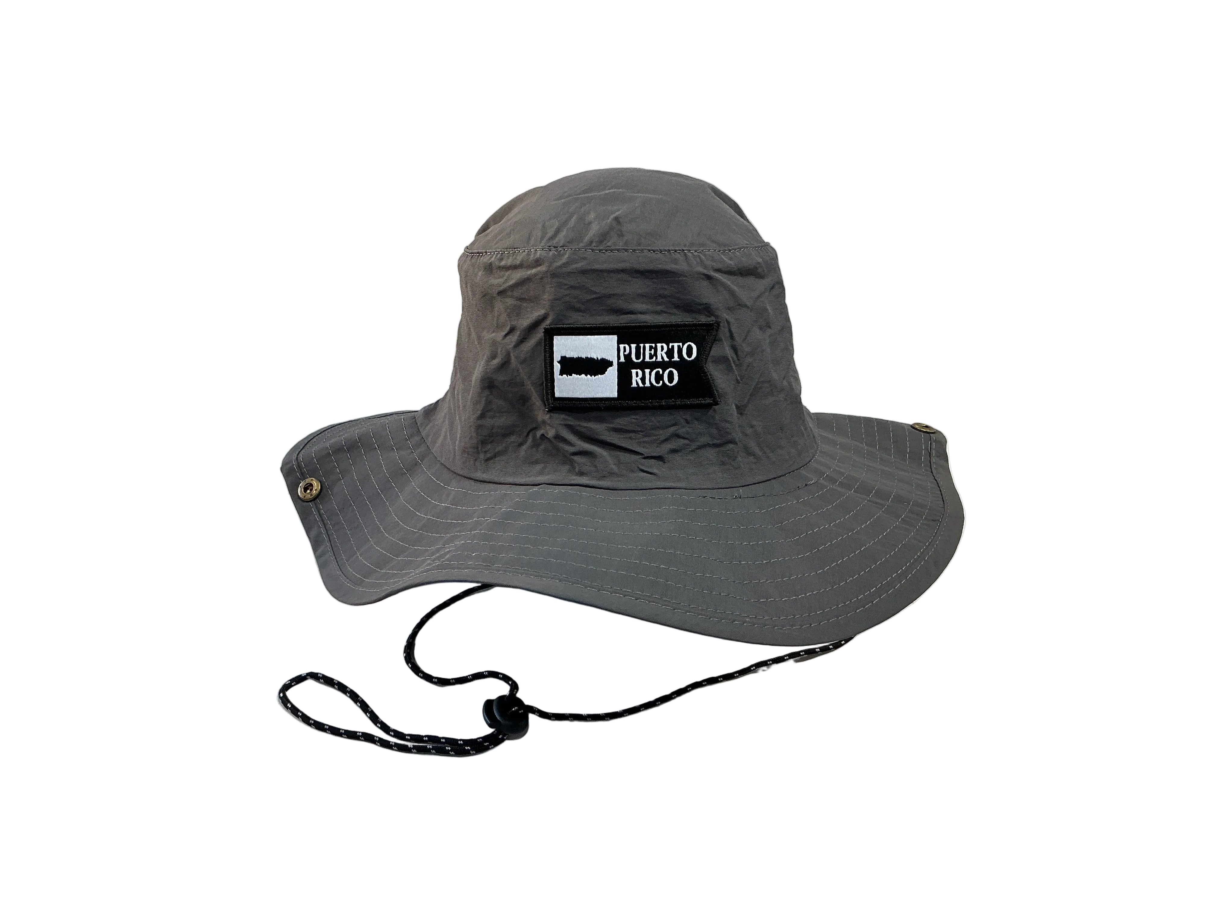 PUERTO RICO HAT GREY 100% NYLON