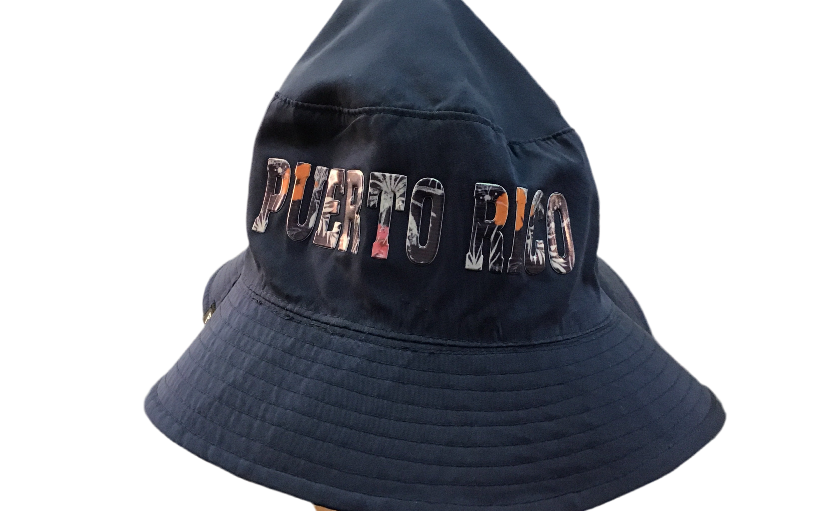 SOMBRERO REVERSIBLE DE PUERTO RICO- PUERTO RICO FLOWER BUCKET HAT REVERSIBLE ISLAND