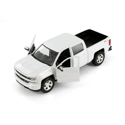 1/24 2017 CHEVY SILVERADO 1500 LT Z71 CREW PEARL WHITE - MOTOR MAX