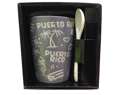 TAZA COQUI & CORAZON PUERTO RICO- COQUI & HEART MUG