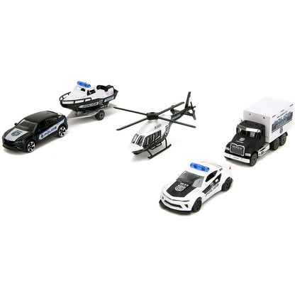 1/64 POLICE FORCE 5PCS GIFTPACK - MAJORETTE