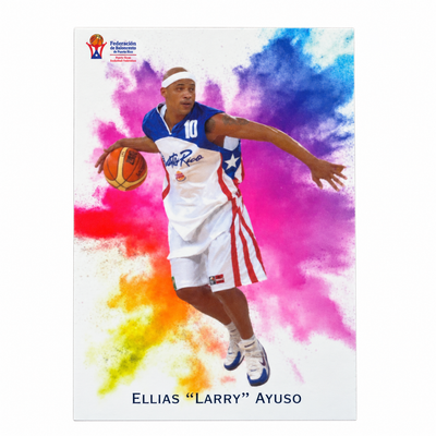 LARRY AYUSO BASKETBAL TRADING CARD / TARJETA DEPORTIVA LARRY AYUSO