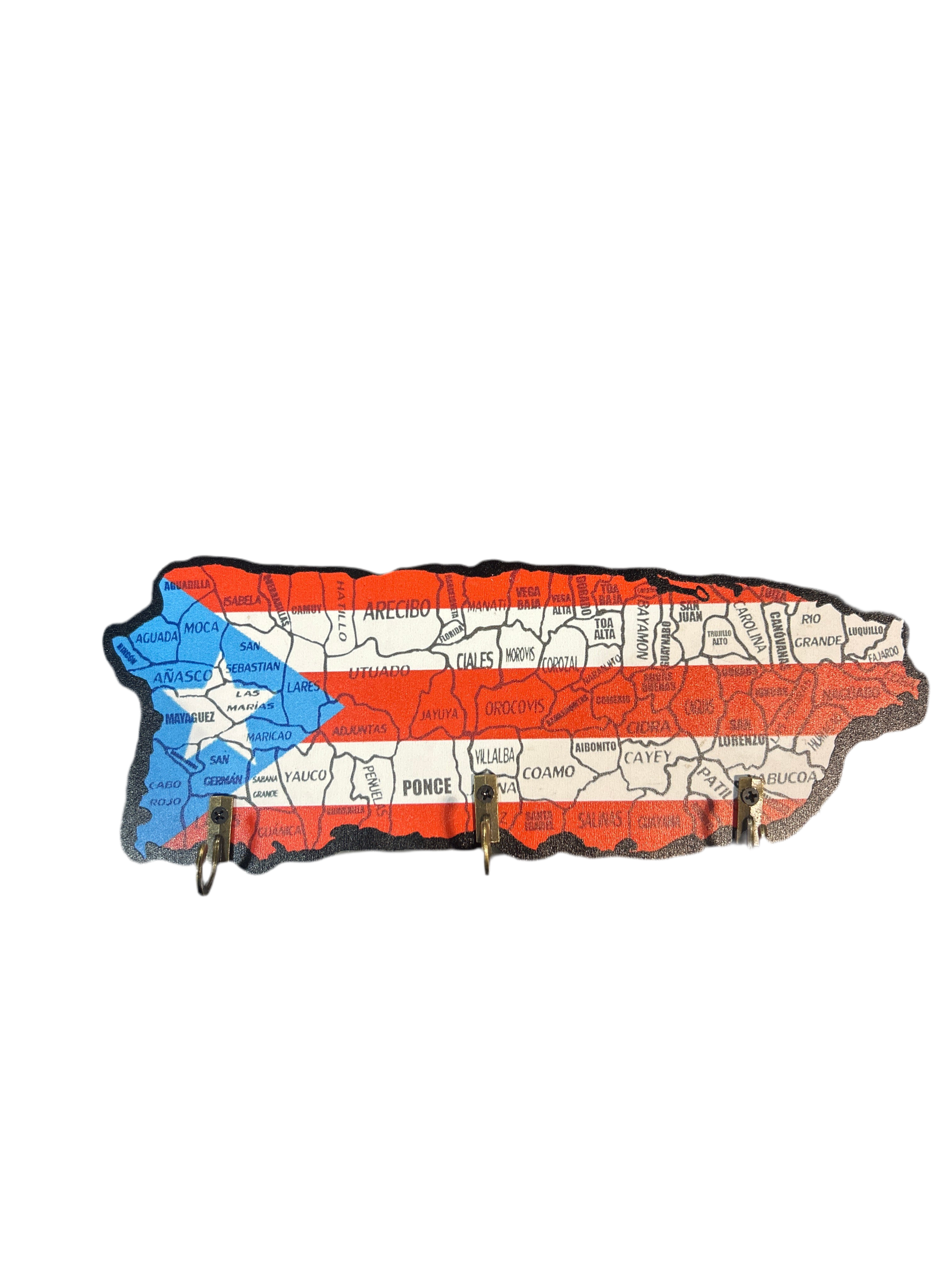 PUERTO RICO MUNICIPALITIES MAP KEY HOLDER