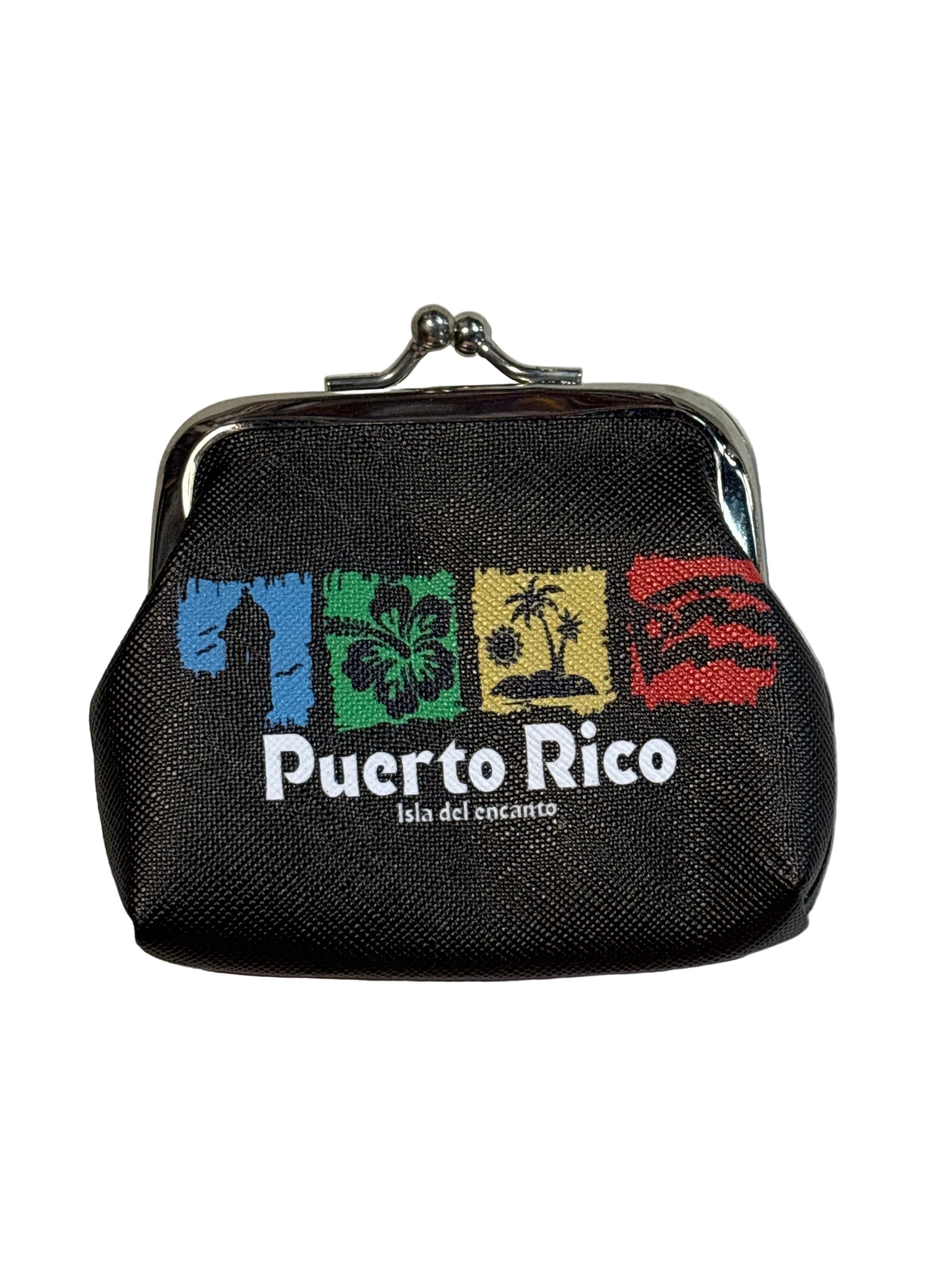 MONEDERO NEGRO PEQUEÑO PUERTO RICO / COIN WALLET