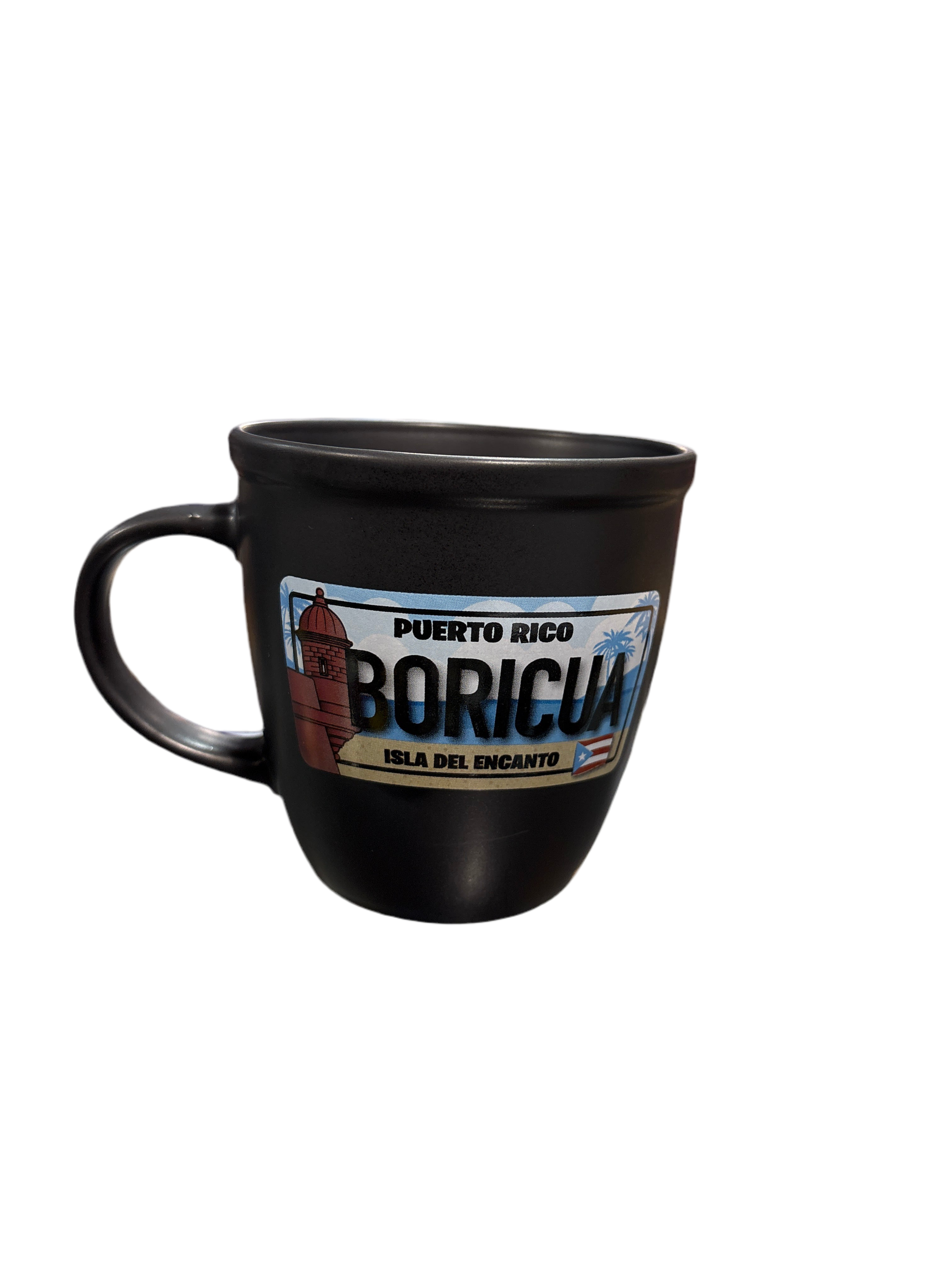 TAZA (TAZÓN) NEGRA PUERTO RICO