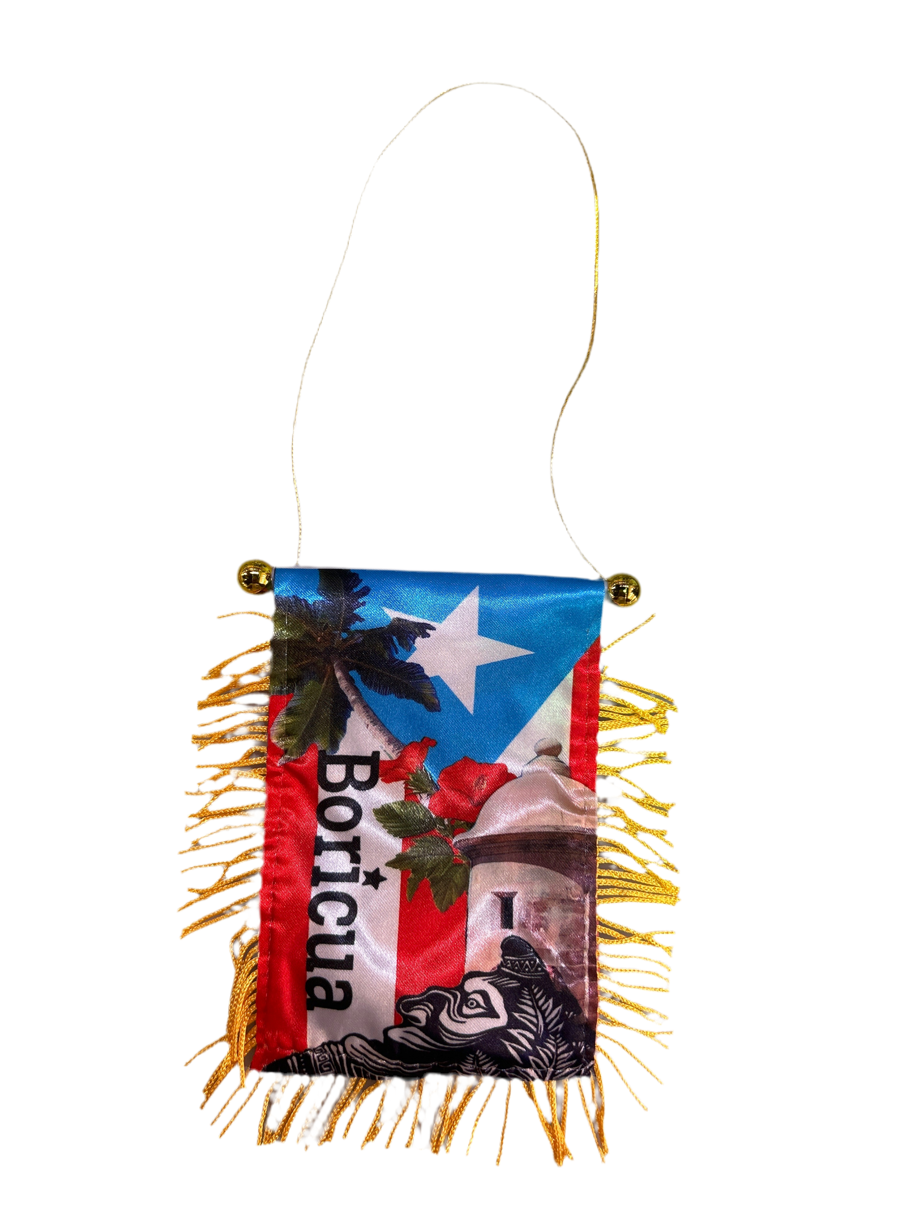 BANDERA DE PUERTO RICO PARA CRISTAL DE CARRO (BANNER)