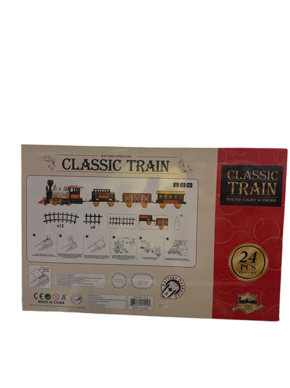 JUEGO DE TREN CLÁSICO - FUNCIONA A PILAS