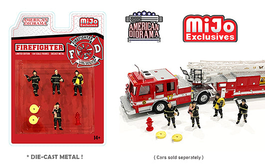 1/64 DIORAMA FIREFIGHTERS FIGURES