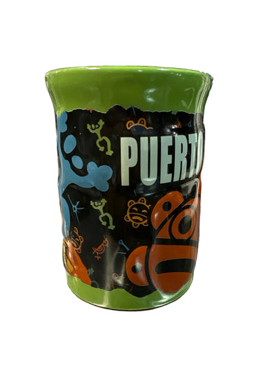 TAZA DE SIMBOLOS TAINOS AL RELIEVE
