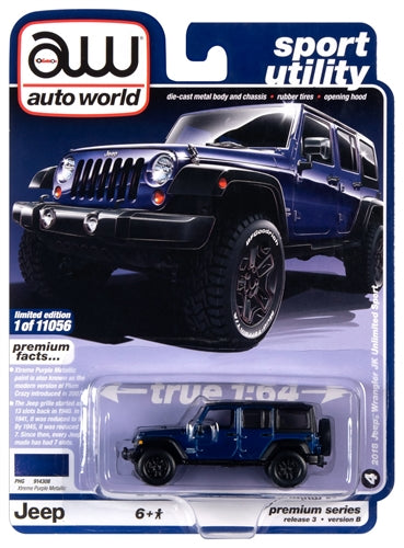 1:64 2018 Jeep Wrangler JK Unlimited Sport