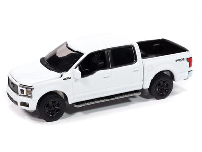 1/64 2020 FORD F-150 BLACK APPERANCE PACKAGE OXFORD WHITE - MUSCLE TRUCKS
