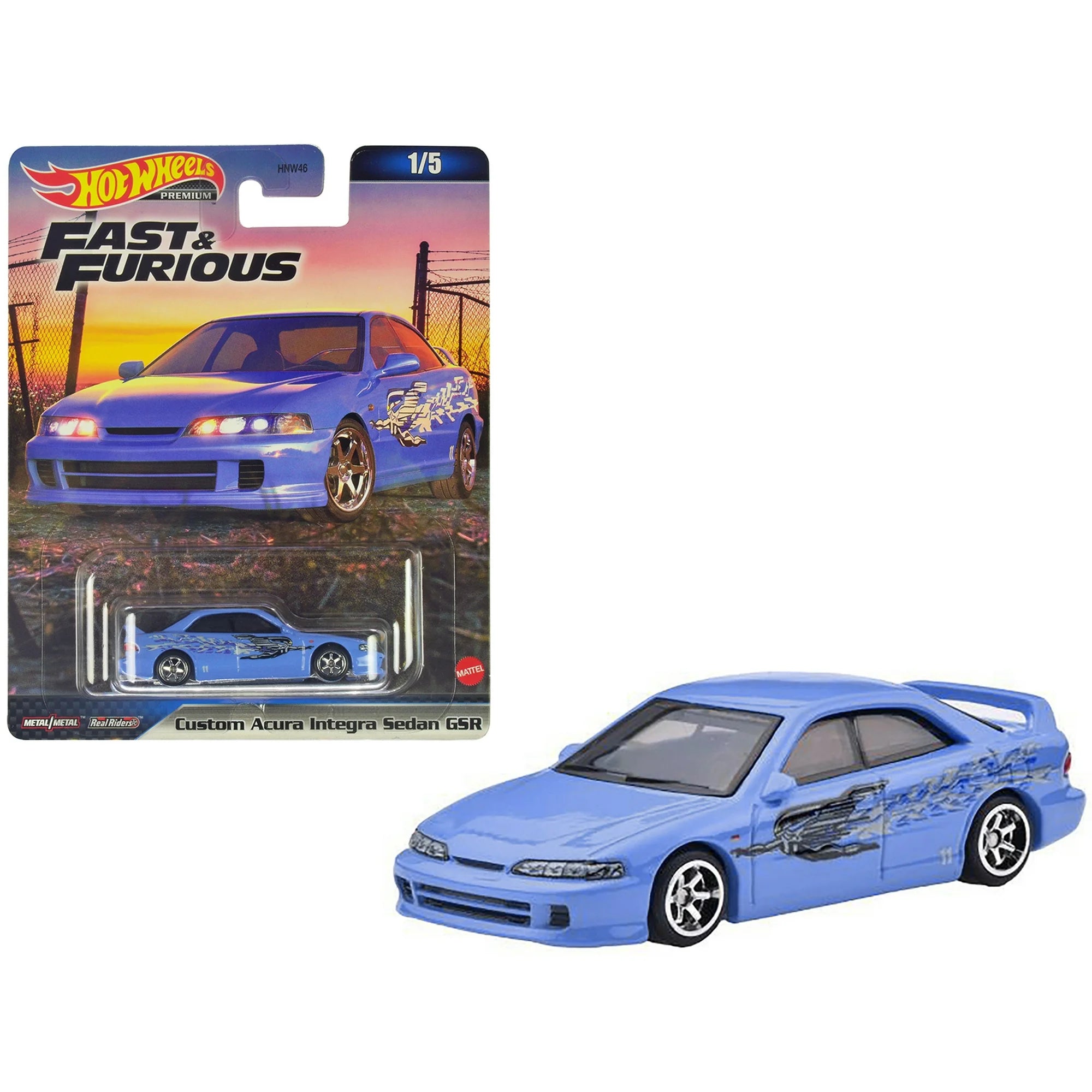 1/64 CUSTOM ACURA INTEGRA SEDAN GSR - FAST & FURIOUS