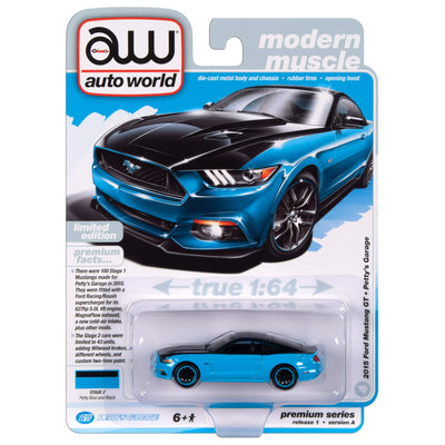 1/64 FORD MUSTANG GT 2015 PETTY GARAGE - MÚSCULO MODERNO 