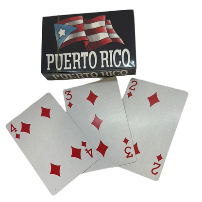 CASINO CARDS W/PUERTO RICO FLAG