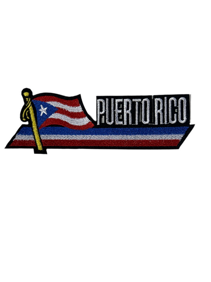 3.5" X 2.5" PUERTO RICO FLAG PATCH